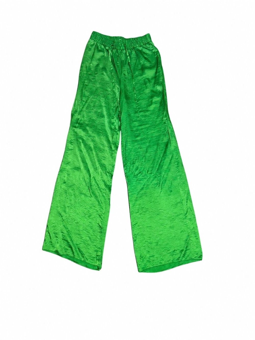 Primark Green Satin-Style Pants